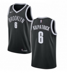 Youth Nike Brooklyn Nets 6 Sean Kilpatrick Swingman Black Road NBA Jersey Icon Edition