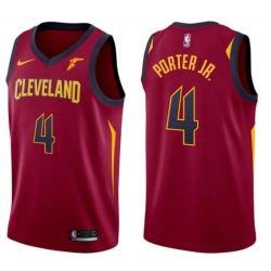 Men Nike Cleveland Cavaliers 4 KEVIN PORTER JR Red NBA Jersey