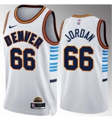 Men Nike Denver Nuggets #66 Jordan White Jersey