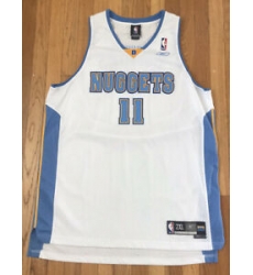 Men Reebok NBA Denver Nuggets Earl Boykins White Basketball Swingman Jersey