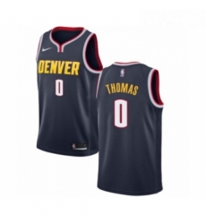 Womens Nike Denver Nuggets 0 Isaiah Thomas Swingman Navy Blue NBA Jersey Icon Edition 