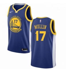 Mens Nike Golden State Warriors 17 Chris Mullin Swingman Royal Blue Road NBA Jersey Icon Edition