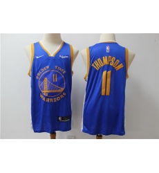 Warriors 11 Klay Thompson Blue Nike Swingman Jersey