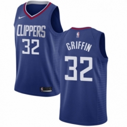 Womens Nike Los Angeles Clippers 32 Blake Griffin Swingman Blue Road NBA Jersey Icon Edition