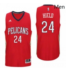 New Orleans Pelicans 24 Buddy Heild Alternate Red New Swingman Jersey 