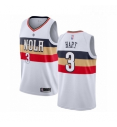 Youth New Orleans Pelicans 3 Josh Hart White Swingman Jersey Earned Edition 