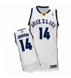 Mens Adidas Memphis Grizzlies 14 Brice Johnson Authentic White Home NBA Jersey 