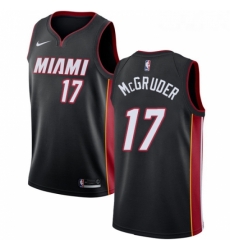 Youth Nike Miami Heat 17 Rodney McGruder Swingman Black NBA Jersey Icon Edition 