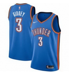 Men Nike Oklahoma City Thunder 3 Josh Giddey Blue Jersey