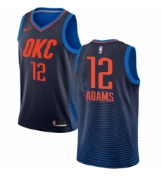 Womens Nike Oklahoma City Thunder 12 Steven Adams Swingman Navy Blue NBA Jersey Statement Edition