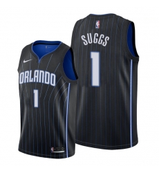 Men Orlando Magic 1 Jalen Suggs Black NBA Swingman Statement Edition Jersey