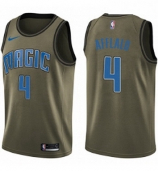 Youth Nike Orlando Magic 4 Arron Afflalo Swingman Green Salute to Service NBA Jersey 