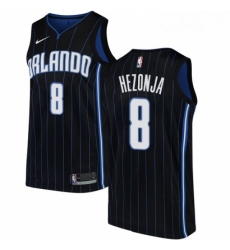 Youth Nike Orlando Magic 8 Mario Hezonja Swingman Black Alternate NBA Jersey Statement Edition