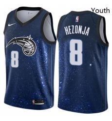 Youth Nike Orlando Magic 8 Mario Hezonja Swingman Blue NBA Jersey City Edition