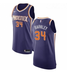 Womens Nike Phoenix Suns 34 Charles Barkley Authentic Purple Road NBA Jersey Icon Edition