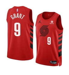 Men Portland Trail Blazers 9 Jerami Grant 2022 23 Red Statement Edition Swingman Stitched Basketball Jersey