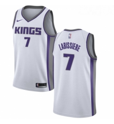 Mens Nike Sacramento Kings 7 Skal Labissiere Authentic White NBA Jersey Association Edition 