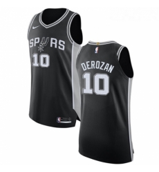 Youth Nike San Antonio Spurs 10 DeMar DeRozan Swingman Black NBA Jersey Icon Edition 