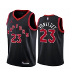 Men Toronto Raptors Fred Vanvleet Black Red 2021 Jersey