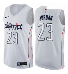 Mens Nike Washington Wizards 23 Michael Jordan Swingman White NBA Jersey City Edition