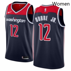 Womens Nike Washington Wizards 12 Kelly Oubre Jr Authentic Navy Blue NBA Jersey Statement Edition