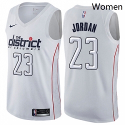 Womens Nike Washington Wizards 23 Michael Jordan Swingman White NBA Jersey City Edition