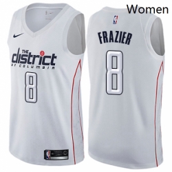 Womens Nike Washington Wizards 8 Tim Frazier Swingman White NBA Jersey City Edition 