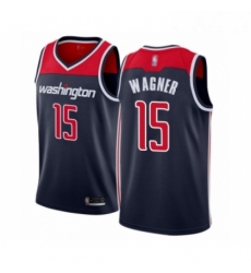 Youth Washington Wizards 15 Moritz Wagner Swingman Navy Blue Basketball Jersey Statement Edition 