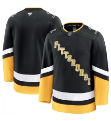 Men Pittsburgh Penguins Blank Black 2024 25 Alternate Stitched Hockey Jersey