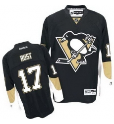 Penguins #17 Bryan Rust Black Home Stitched NHL Jersey