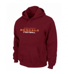 NFL Mens Nike Cincinnati Bengals Font Pullover Hoodie Red