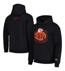 Men Kansas City Chiefs Black Touchback Pullover Hoodie