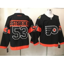 Flyers 53 Shayne Gostisbehere Black Reebok Jersey