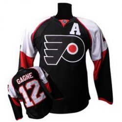 Philadelphia Flyers 12 Simon Gagne A Patch Black