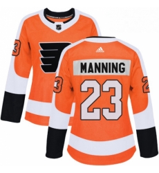 Womens Adidas Philadelphia Flyers 23 Brandon Manning Premier Orange Home NHL Jersey 