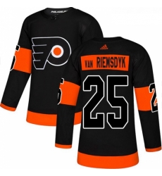 Youth Adidas Philadelphia Flyers 25 James Van Riemsdyk Premier Black Alternate NHL Jersey 