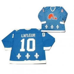 2011 Quebec Nordiques #10 Guy Lafleur Light Blue CCM Vintage Throwback ICE Jerseys