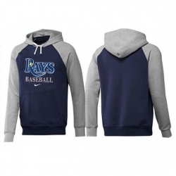 MLB Men Nike Tampa Bay Rays Pullover Hoodie NavyGrey