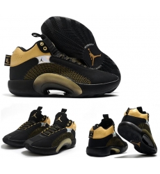 Jordan 35 Men Shoes Black Gold