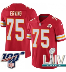 2020 Super Bowl LIV Men Nike Kansas City Chiefs #75 Cameron Erving Red Team Color Vapor Untouchable Limited Player NFL Jersey