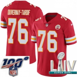 2020 Super Bowl LIV Youth Nike Kansas City Chiefs #76 Laurent Duvernay-Tardif Red Team Color Vapor Untouchable Limited Player NFL Jersey