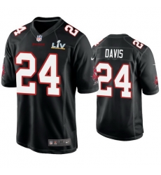 Men Carlton Davis Buccaneers Black Super Bowl Lv Game Fashion Jersey