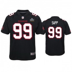 Youth Warren Sapp Buccaneers Black Super Bowl Lv Game Fashion Jersey