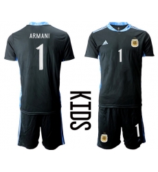 Kids Argentina Short Soccer Jerseys 002