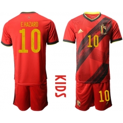 Kids Belgium Short Soccer Jerseys 034