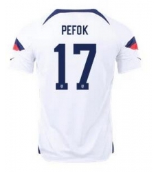 Men US 2022 FIFA Soccer Jersey White 010