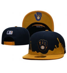 Milwaukee Brewers Snapback Cap 005