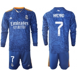 Men Real Madrid Long Sleeve Soccer Jerseys 536