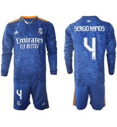 Men Real Madrid Long Sleeve Soccer Jerseys 541