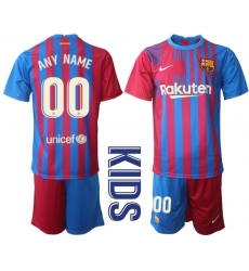 Kids Barcelona Soccer Jerseys 039 Customized